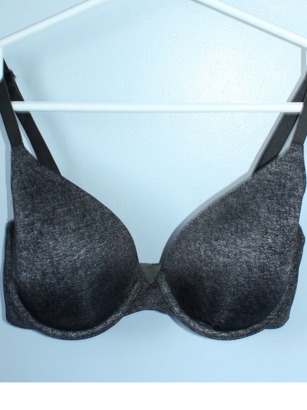 Victoria's Secret 34D Uplift Demi Bra grey GUC